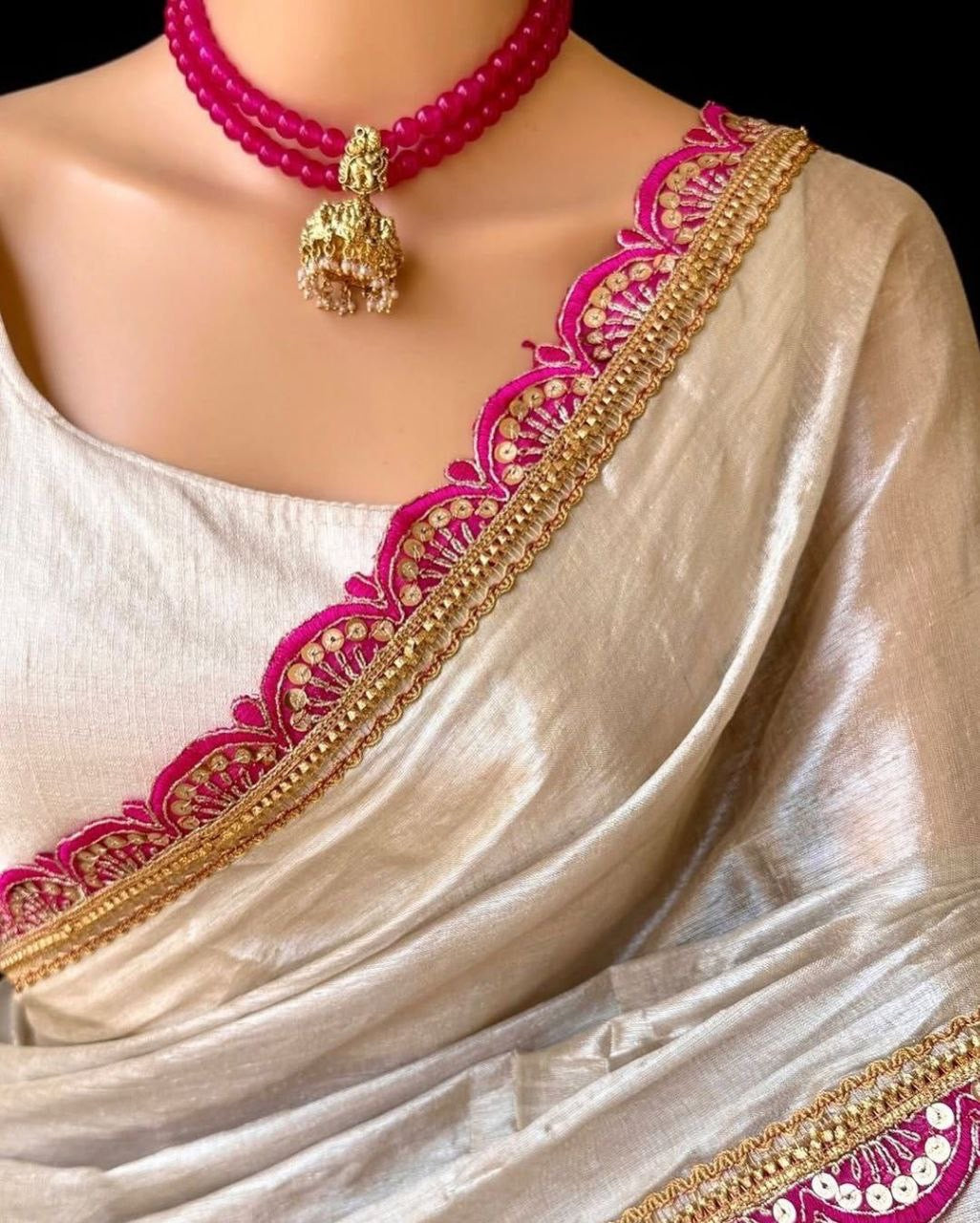 Sari "Shamila" - Beige