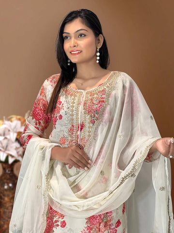 Punjabi Collection Sathyana - Blanc