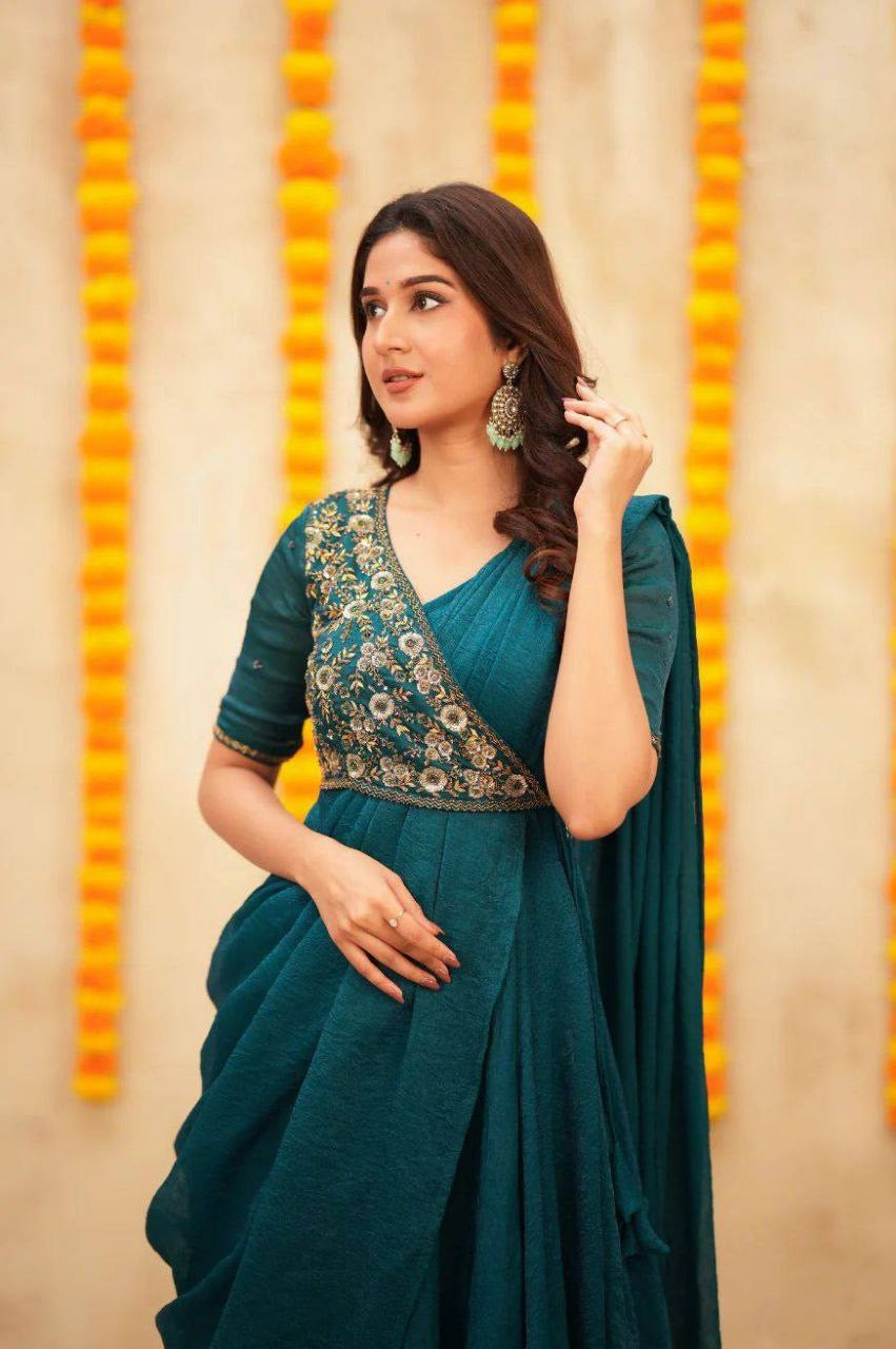 Anarkali Collection "Meenakari" - Bleu