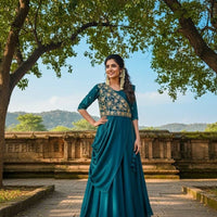 Anarkali Collection "Meenakari" - Bleu