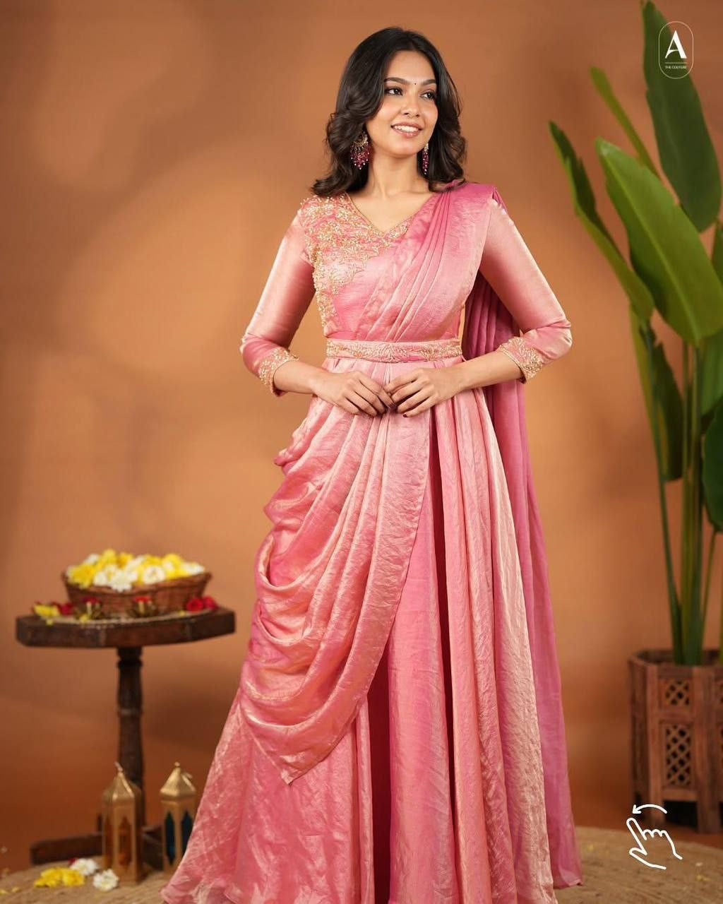 Anarkali Collection "Meenakari" - Rose