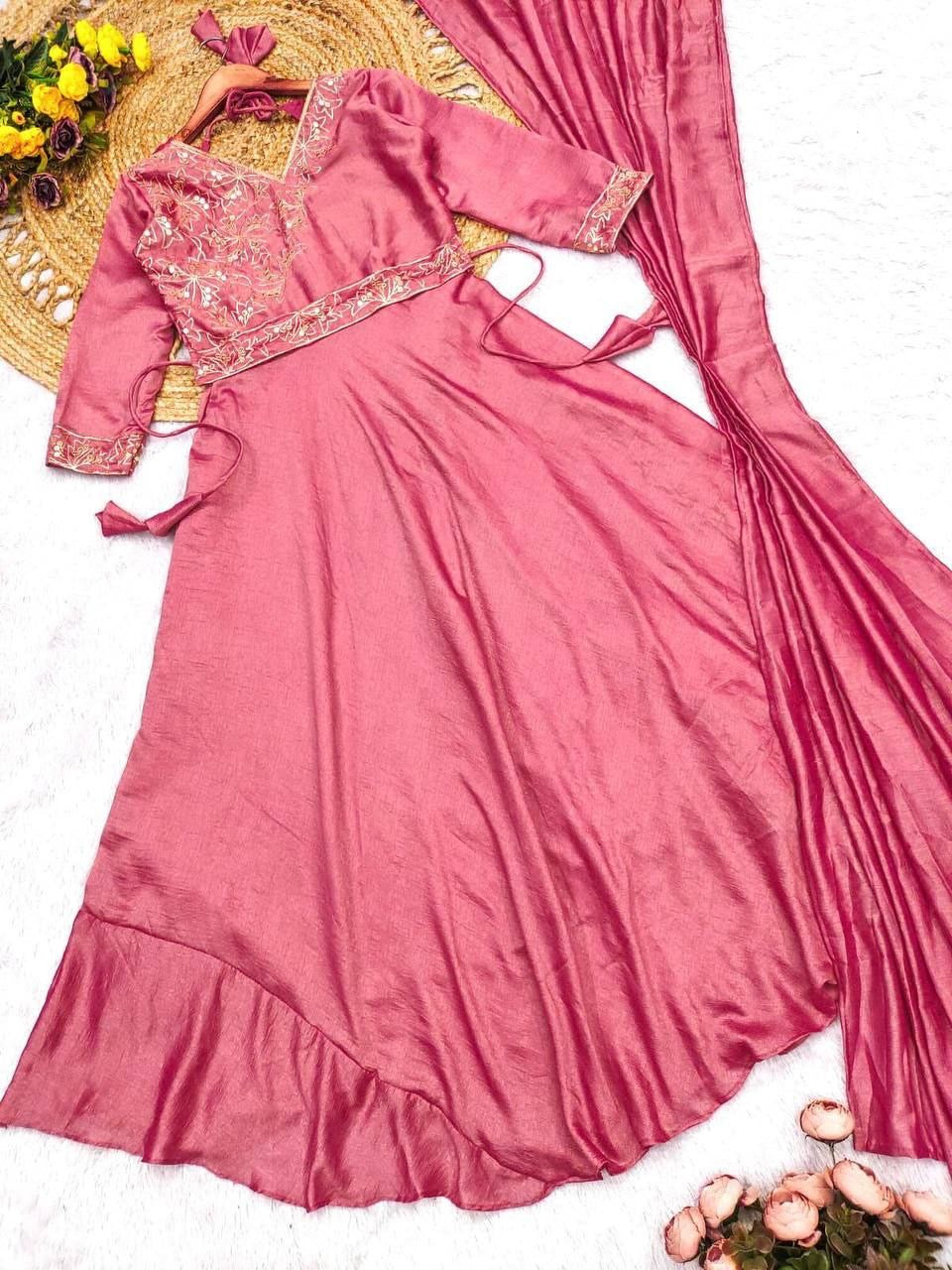 Anarkali Collection "Meenakari" - Rose