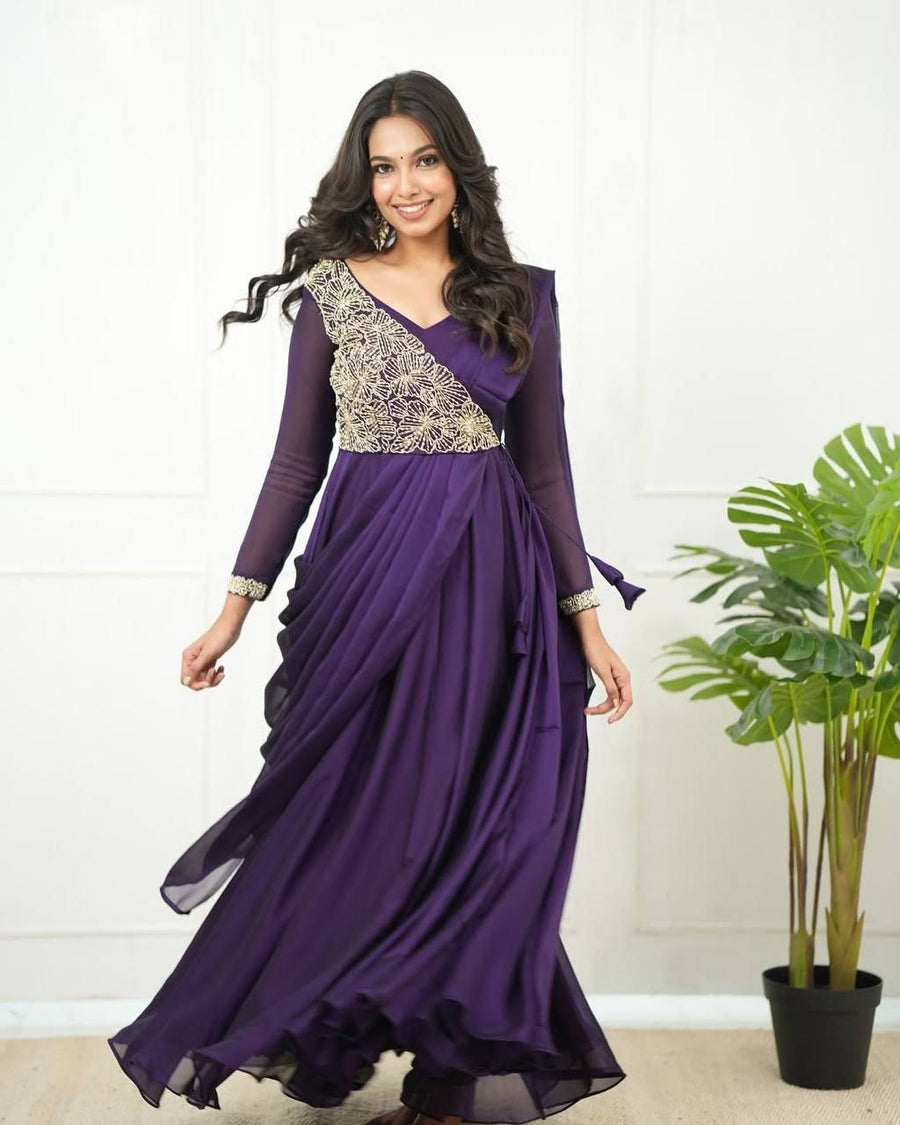 Anarkali Collection "Meenakari" - Mauve