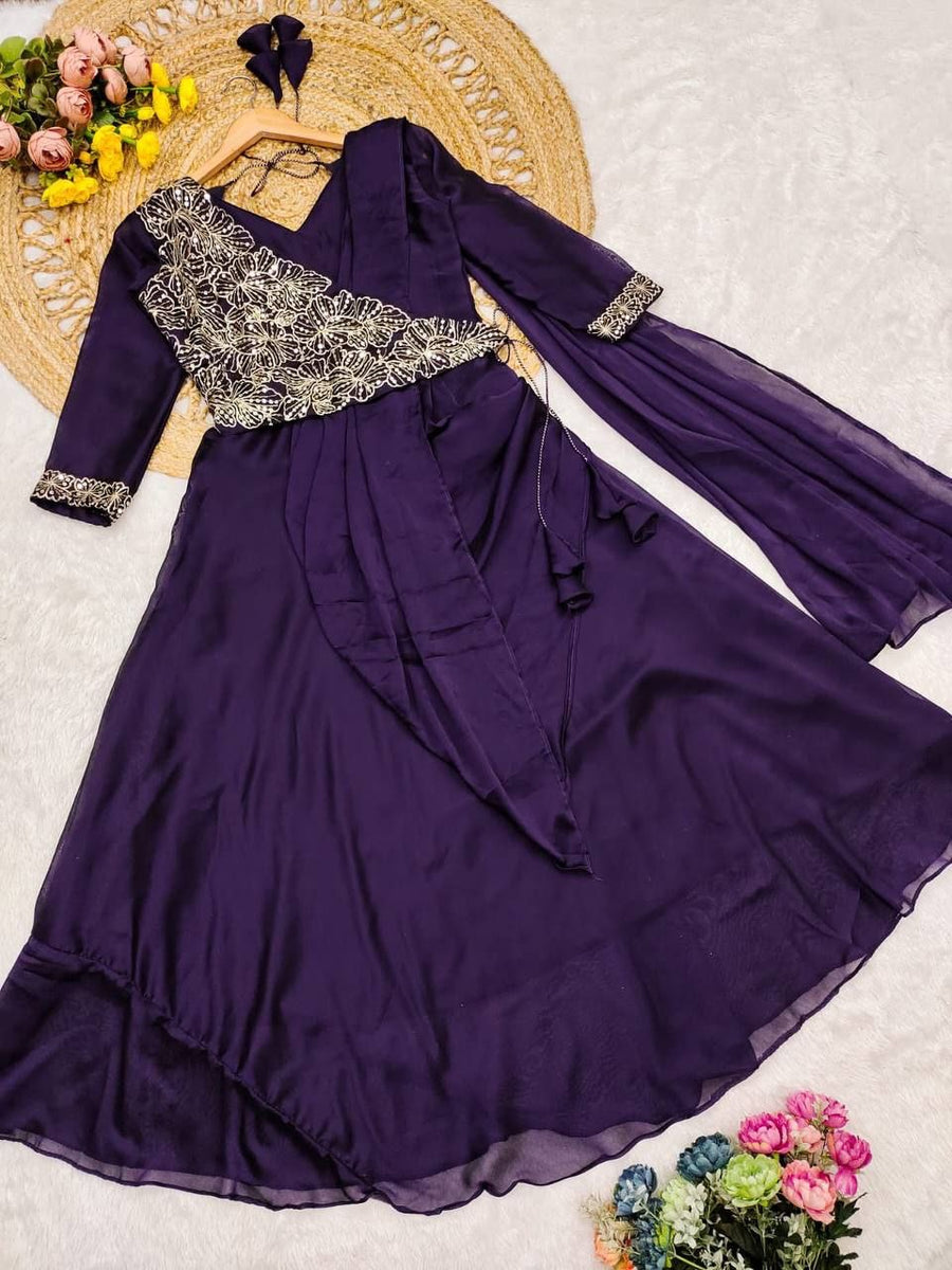 Anarkali Collection "Meenakari" - Mauve
