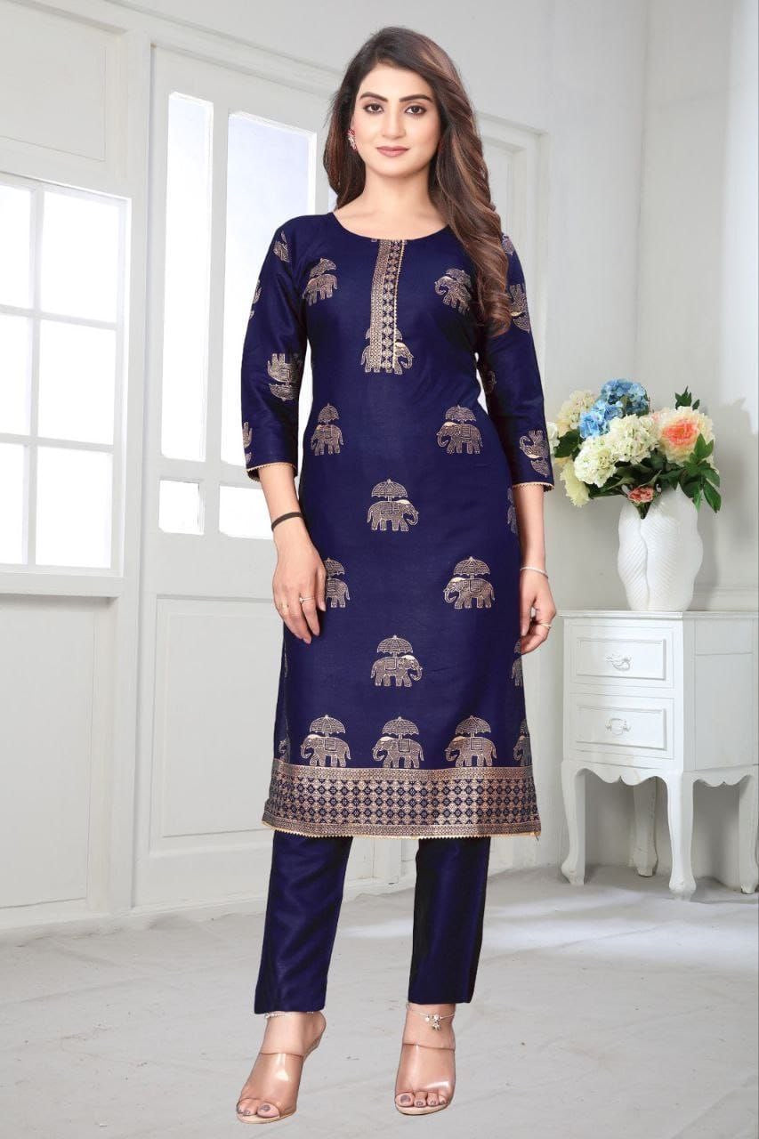 Punjabi "Shloka" - Bleu foncé