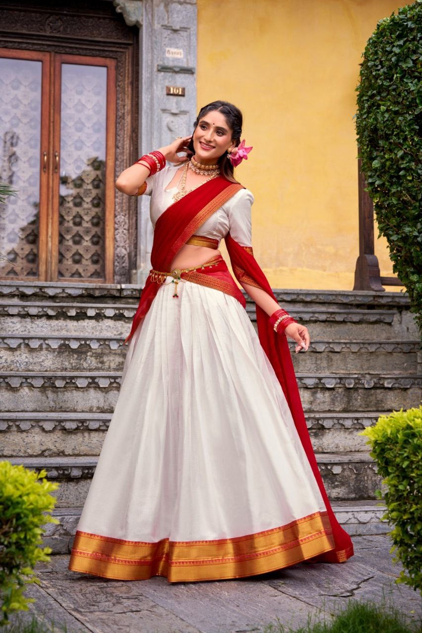 Lehenga collection "Harvani" - Blanc