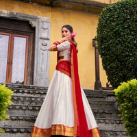 Lehenga collection "Harvani" - Blanc