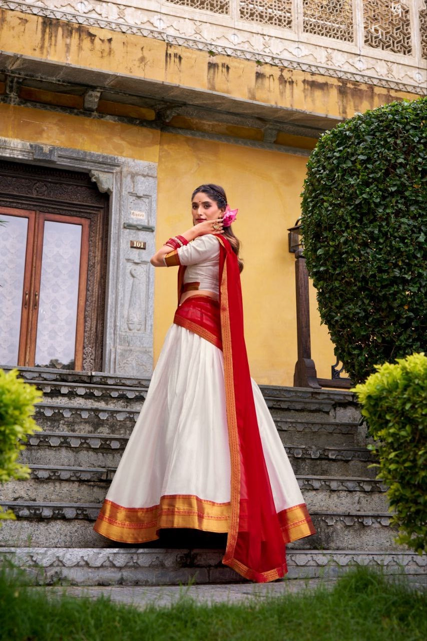 Lehenga collection "Harvani" - Blanc