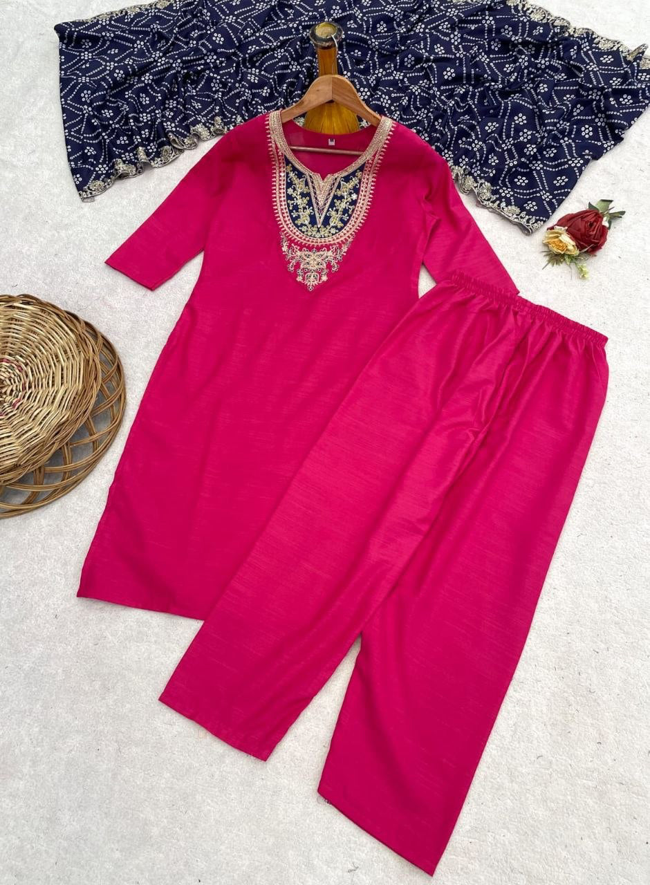 Punjabi "Neeta" - Rose fuschia