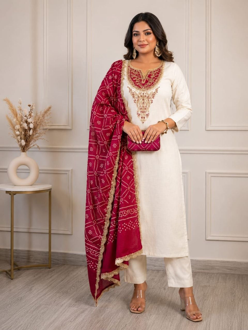 Punjabi "Neeta" - Blanc