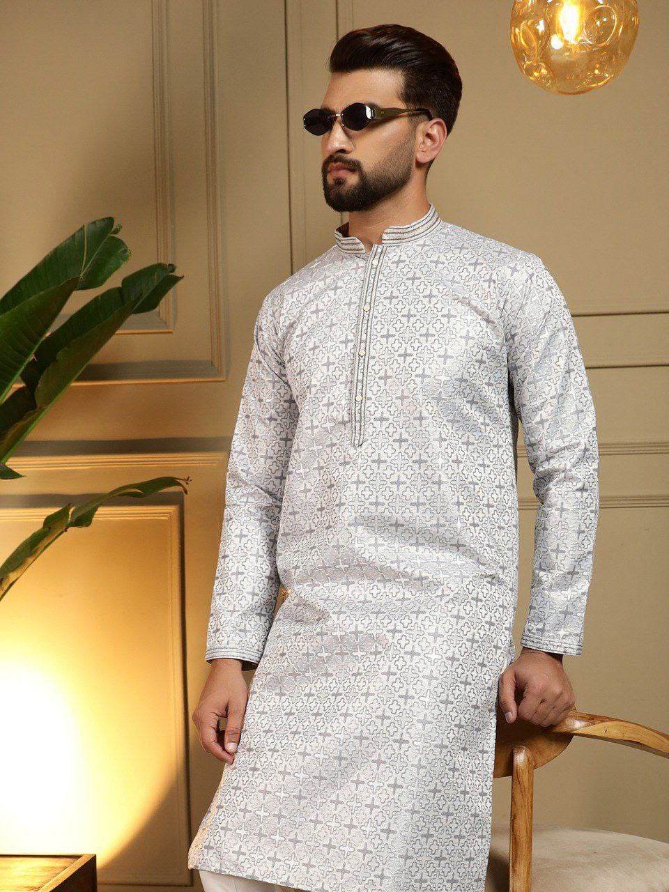 Kurta "Chudidar" - Gris
