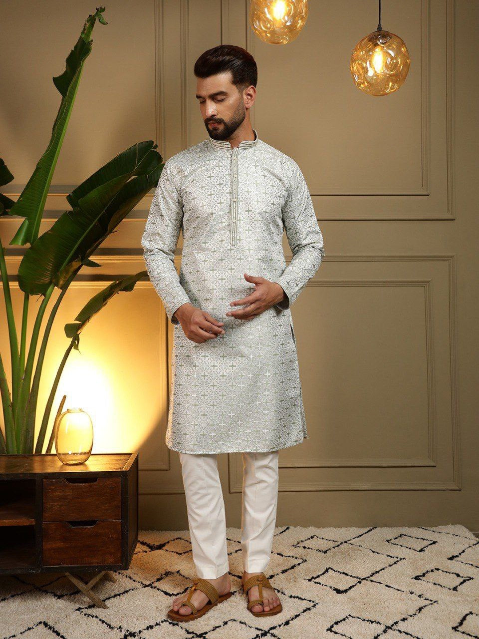 Kurta "Chudidar" - Gris