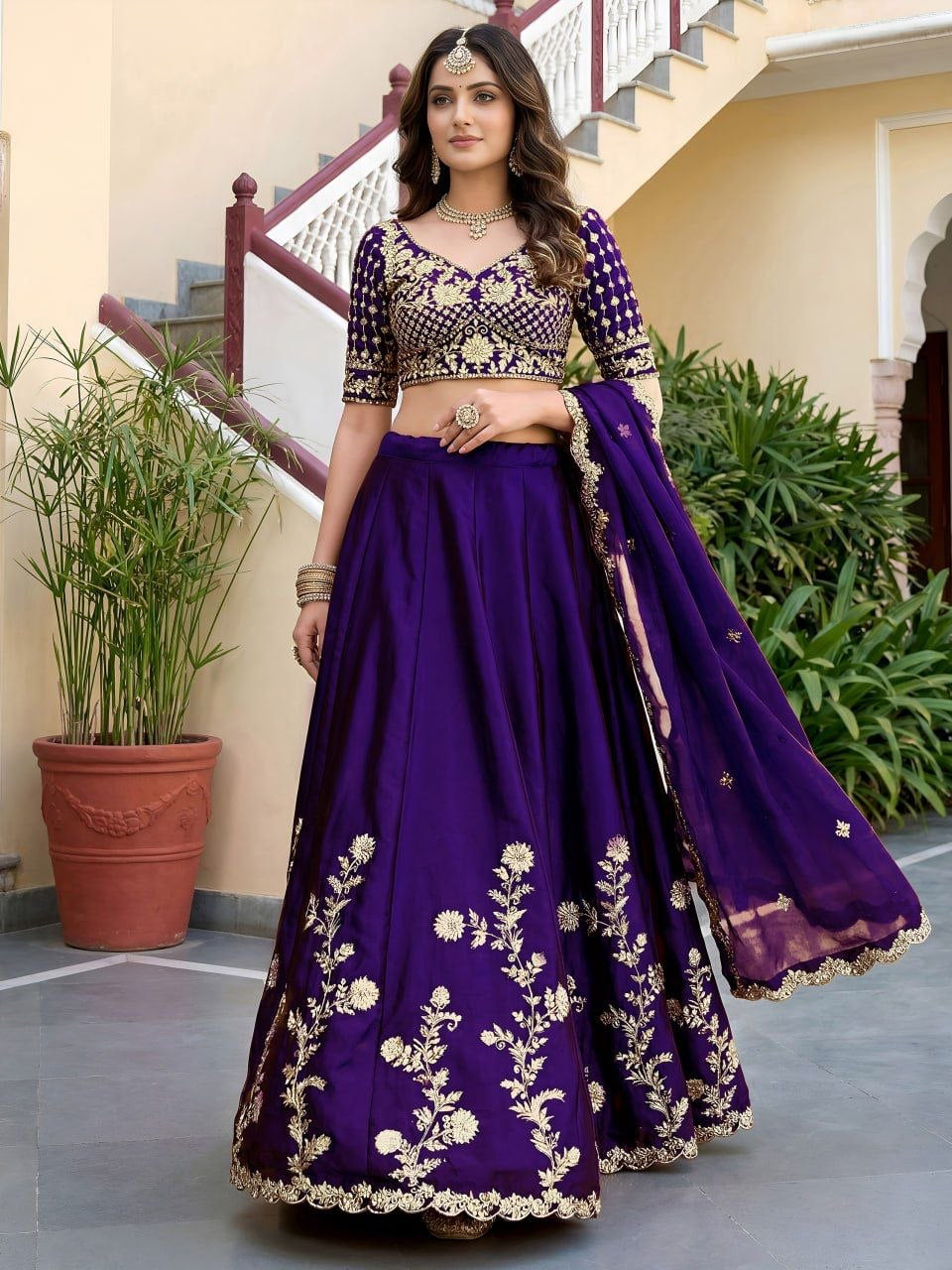 Lehenga collection "Dipriya" - Mauve