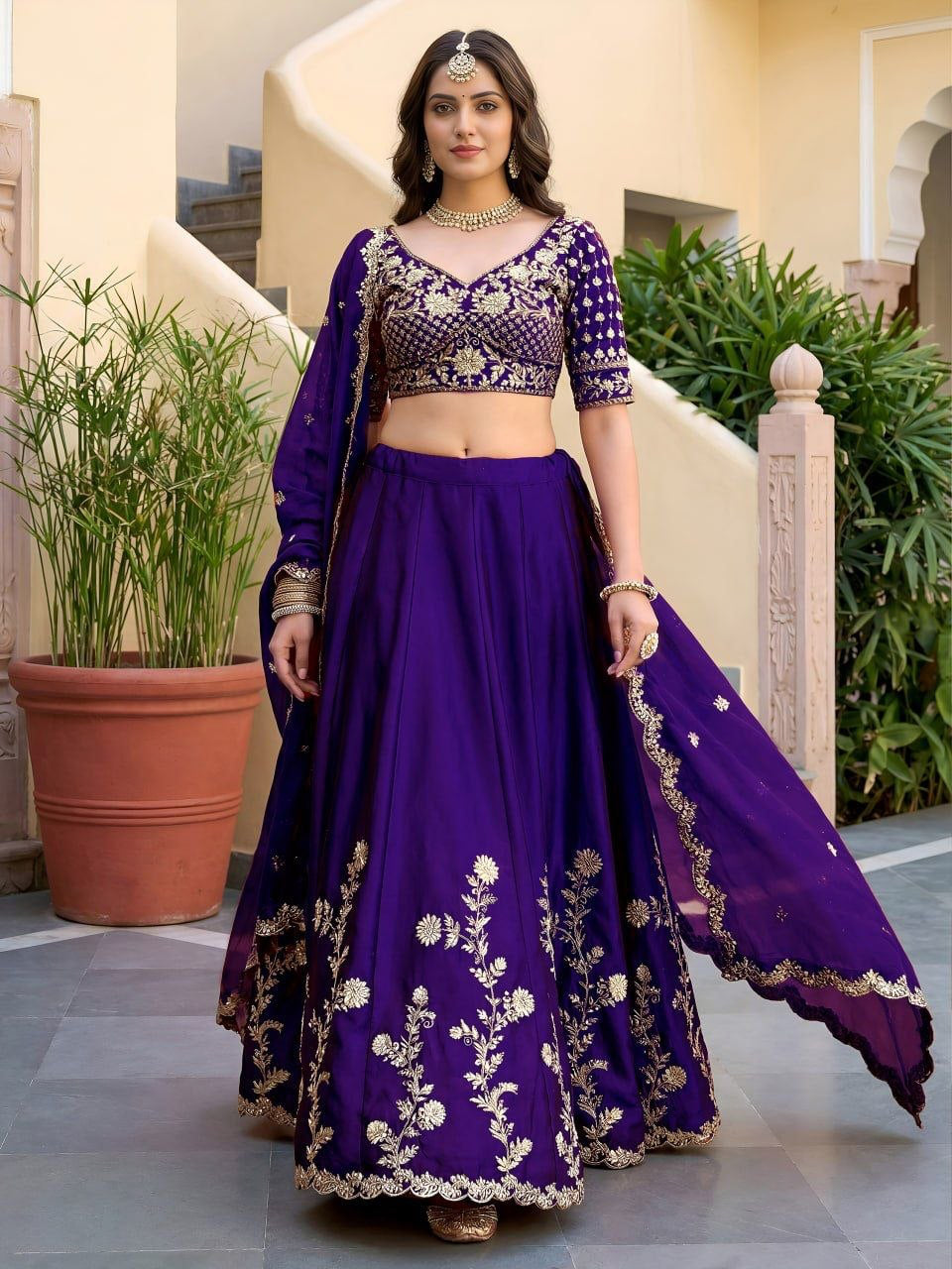 Lehenga collection "Dipriya" - Mauve