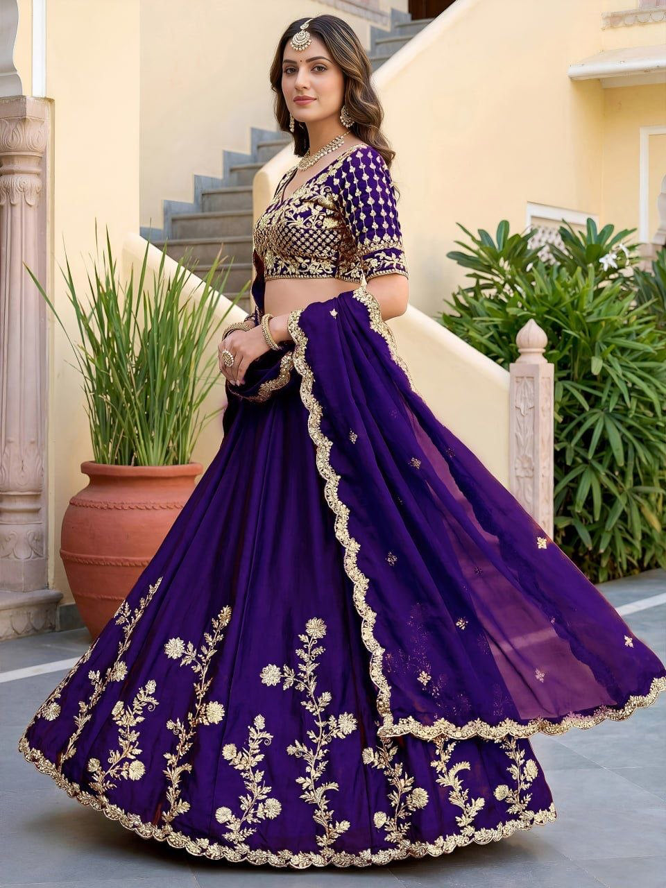 Lehenga collection "Dipriya" - Mauve