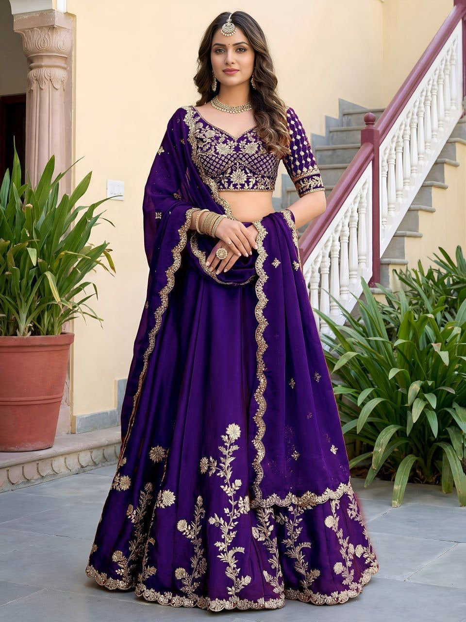 Lehenga collection "Dipriya" - Mauve