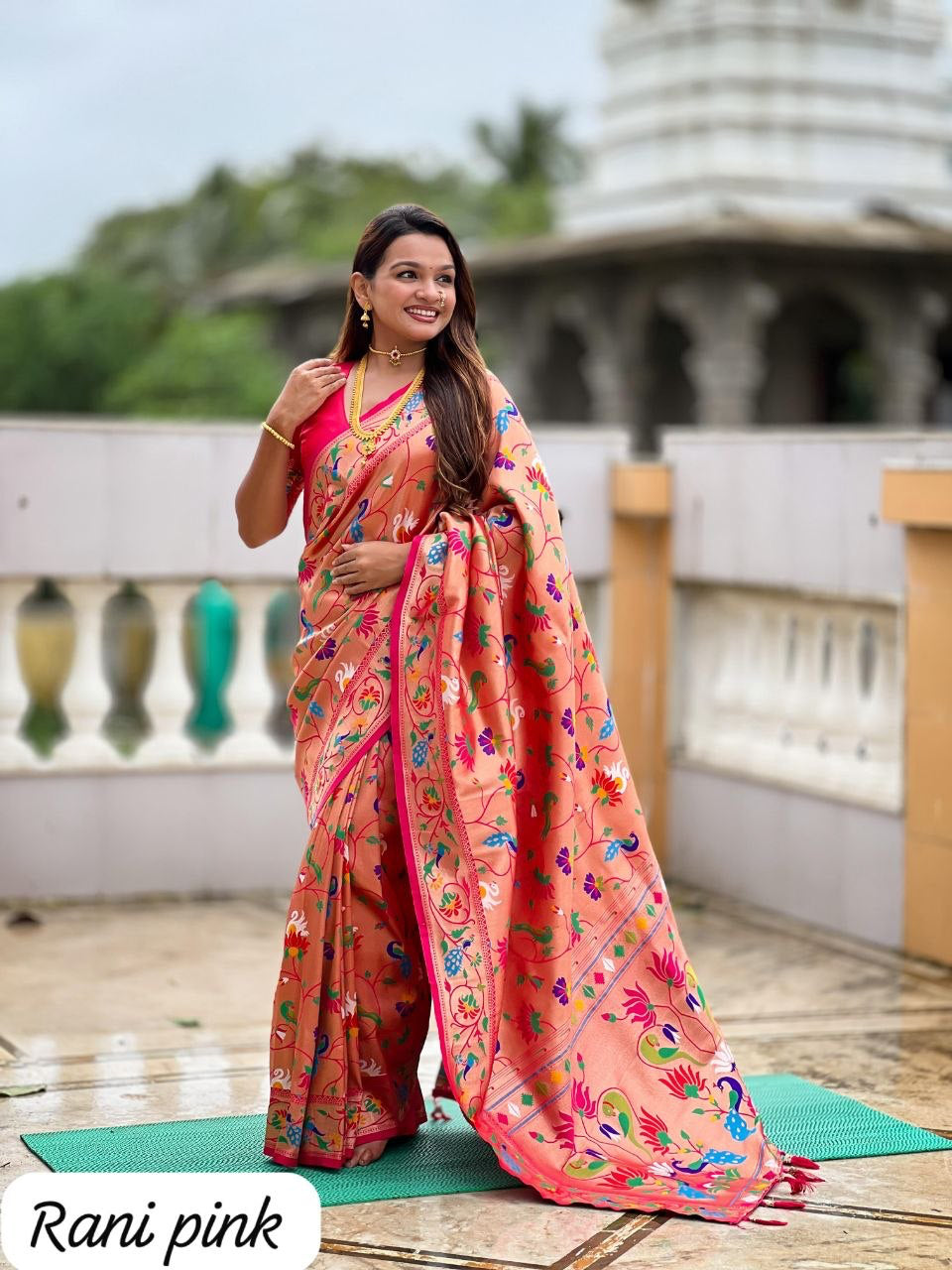 Sari "Kanji" - Rose