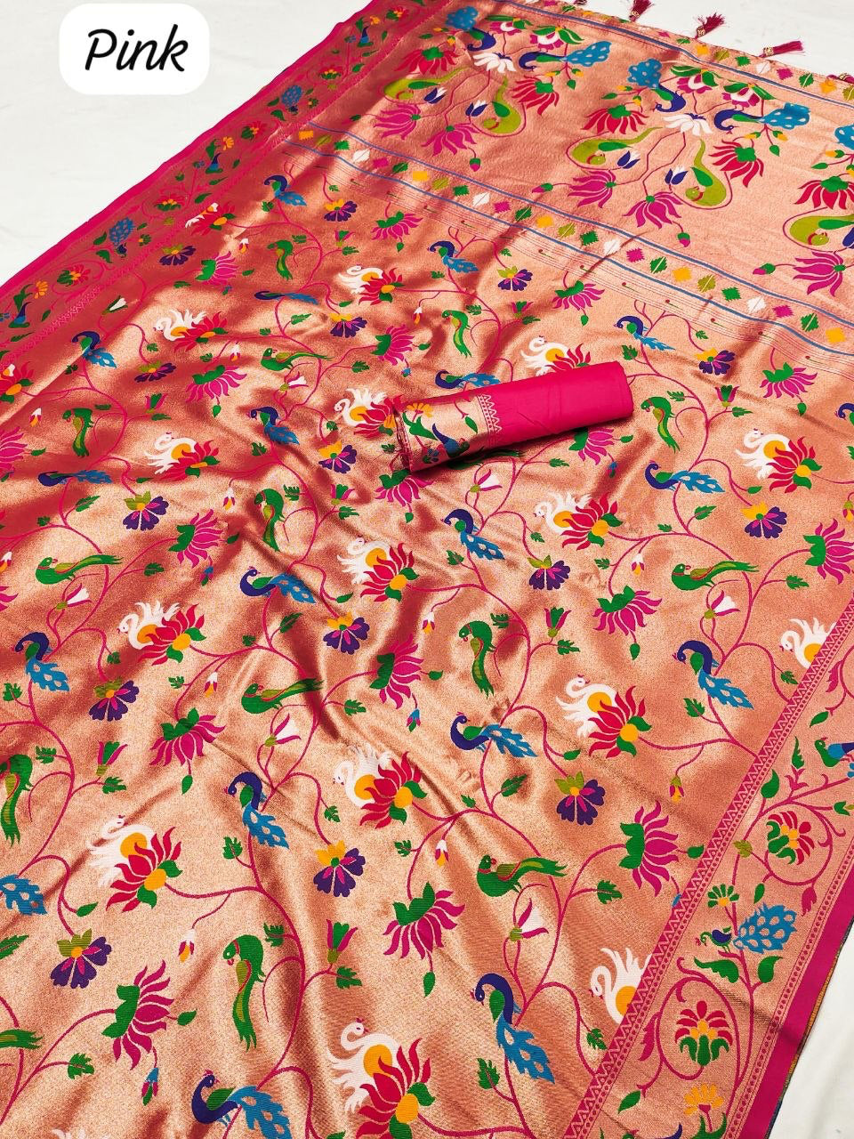 Sari "Kanji" - Rose