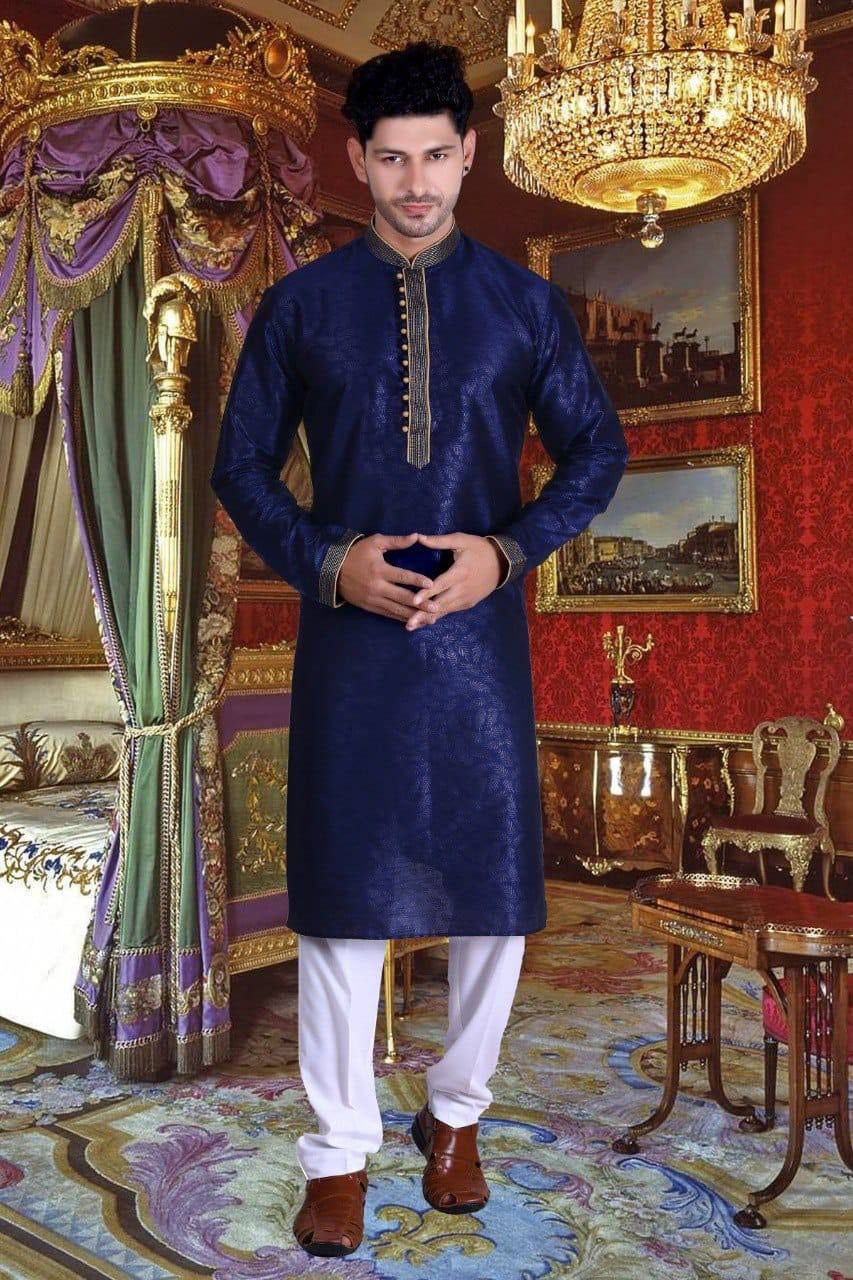 Kurta "Hritik" - Bleu marine