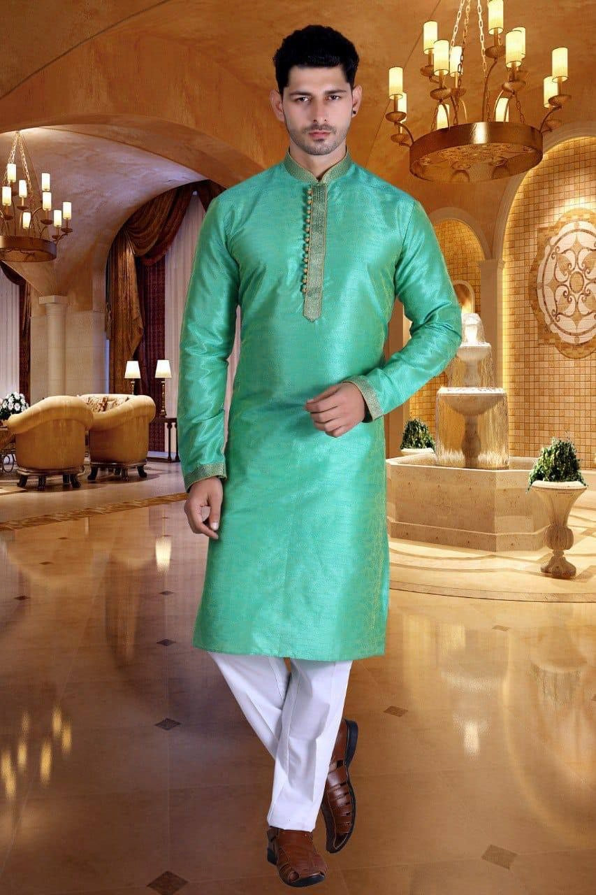Kurta "Hritik" - Vert menthe