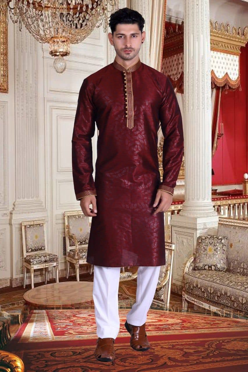 Kurta "Hritik" - Bordeaux