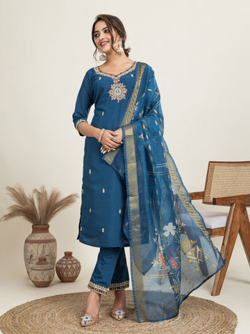 Punjabi "Danaya" - Bleu