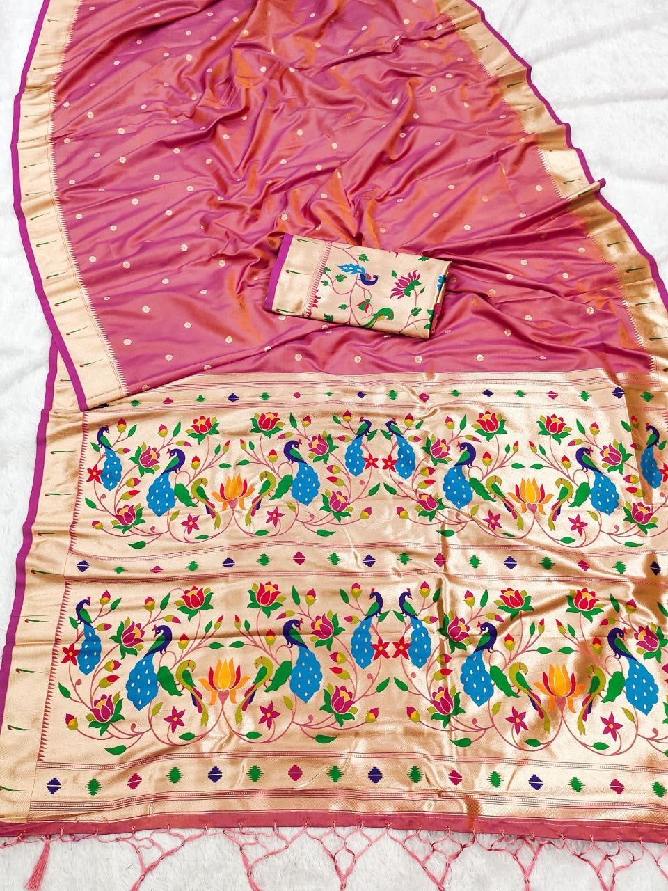 Sari "Shakila" - Rose