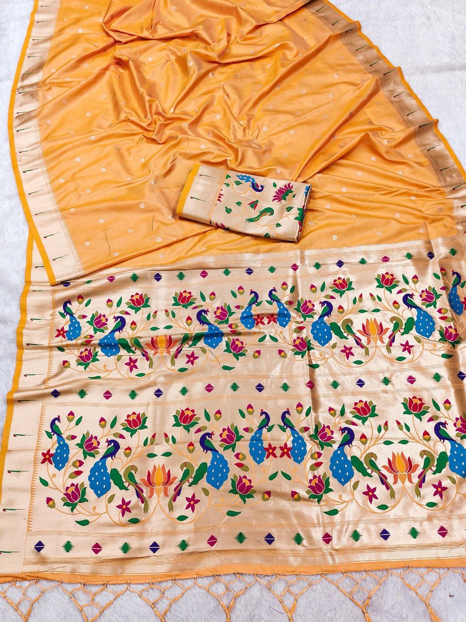 Sari "Shakila" - Orange