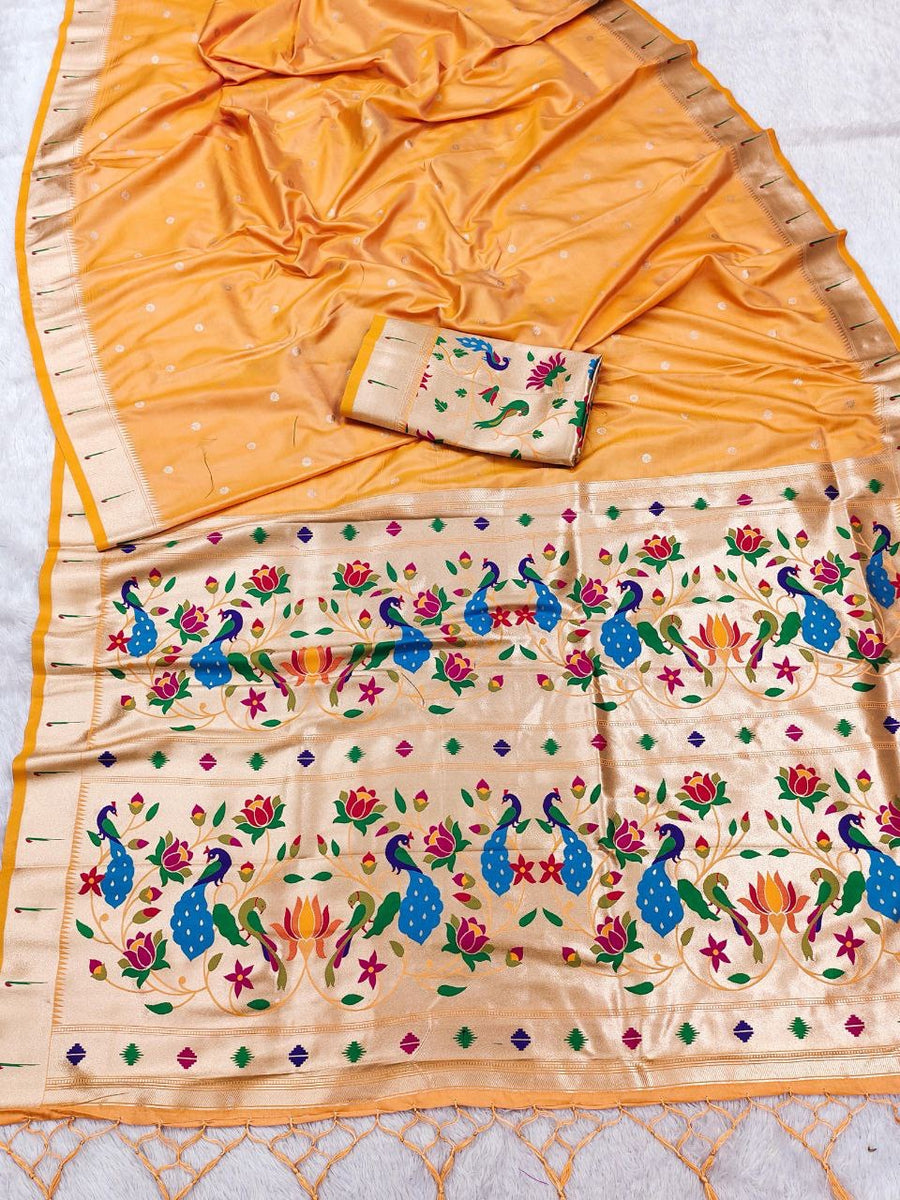 Sari "Shakila" - Orange