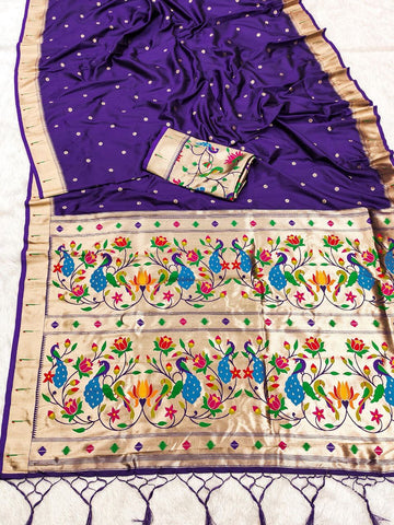 Sari "Shakila" - Mauve