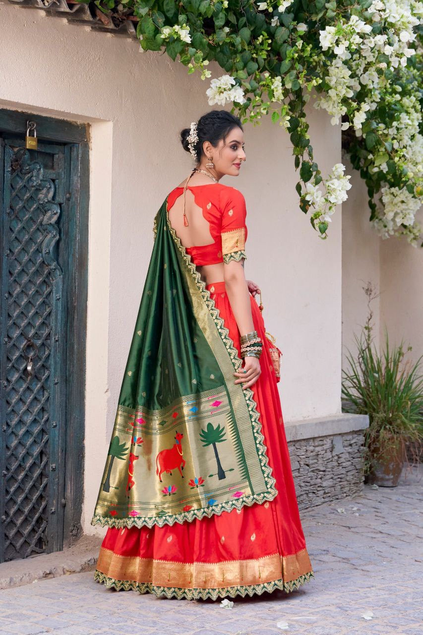 Lehenga collection "Indrany" - Orange