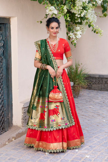 Lehenga collection "Indrany" - Orange