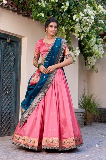 Lehenga collection "Indrany" - Rose poudré