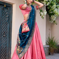 Lehenga collection "Indrany" - Rose poudré