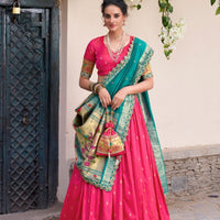 Lehenga collection "Indrany" - Rose bonbon