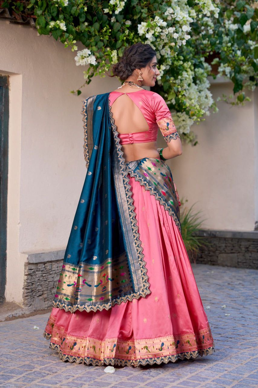 Lehenga collection "Indrany" - Rose poudré