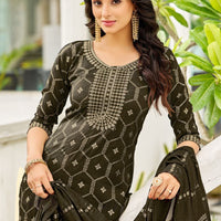 Punjabi "Sahiba" - Vert kaki