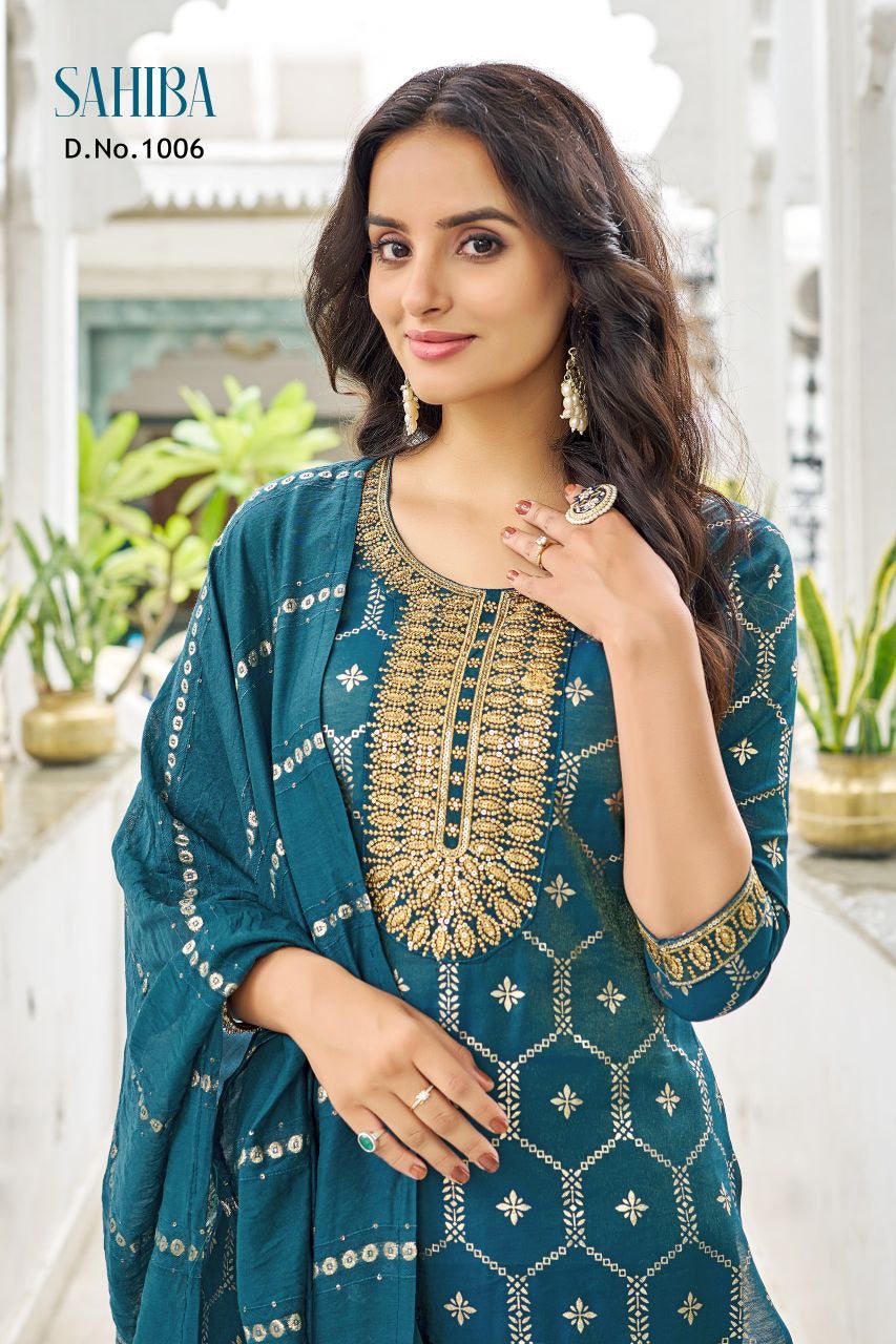 Punjabi "Sahiba" - Bleu