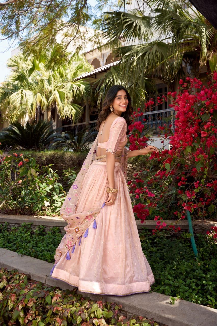 Lehenga collection "Seedi" - Éclat de rose
