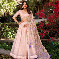 Lehenga collection "Seedi" - Éclat de rose
