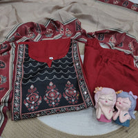 Punjabi "Kamala" - Rouge bordeaux