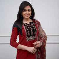 Punjabi "Kamala" - Rouge bordeaux