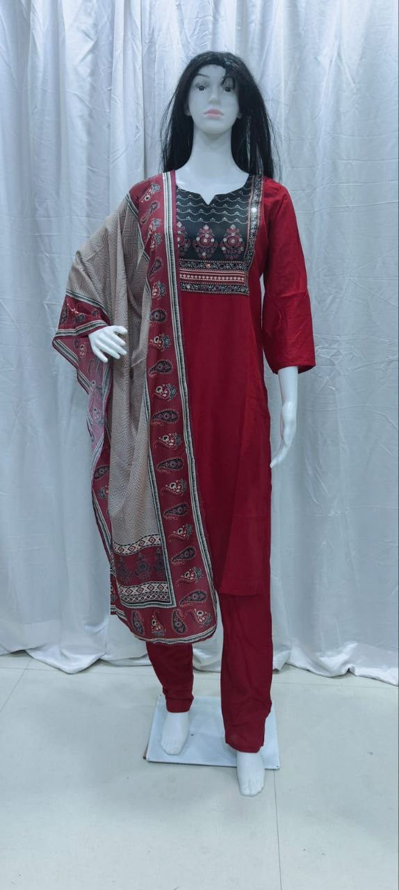 Punjabi "Kamala" - Rouge bordeaux