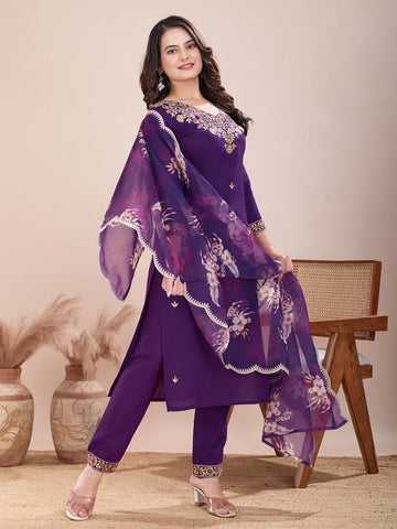 Punjabi "Kama" - Mauve