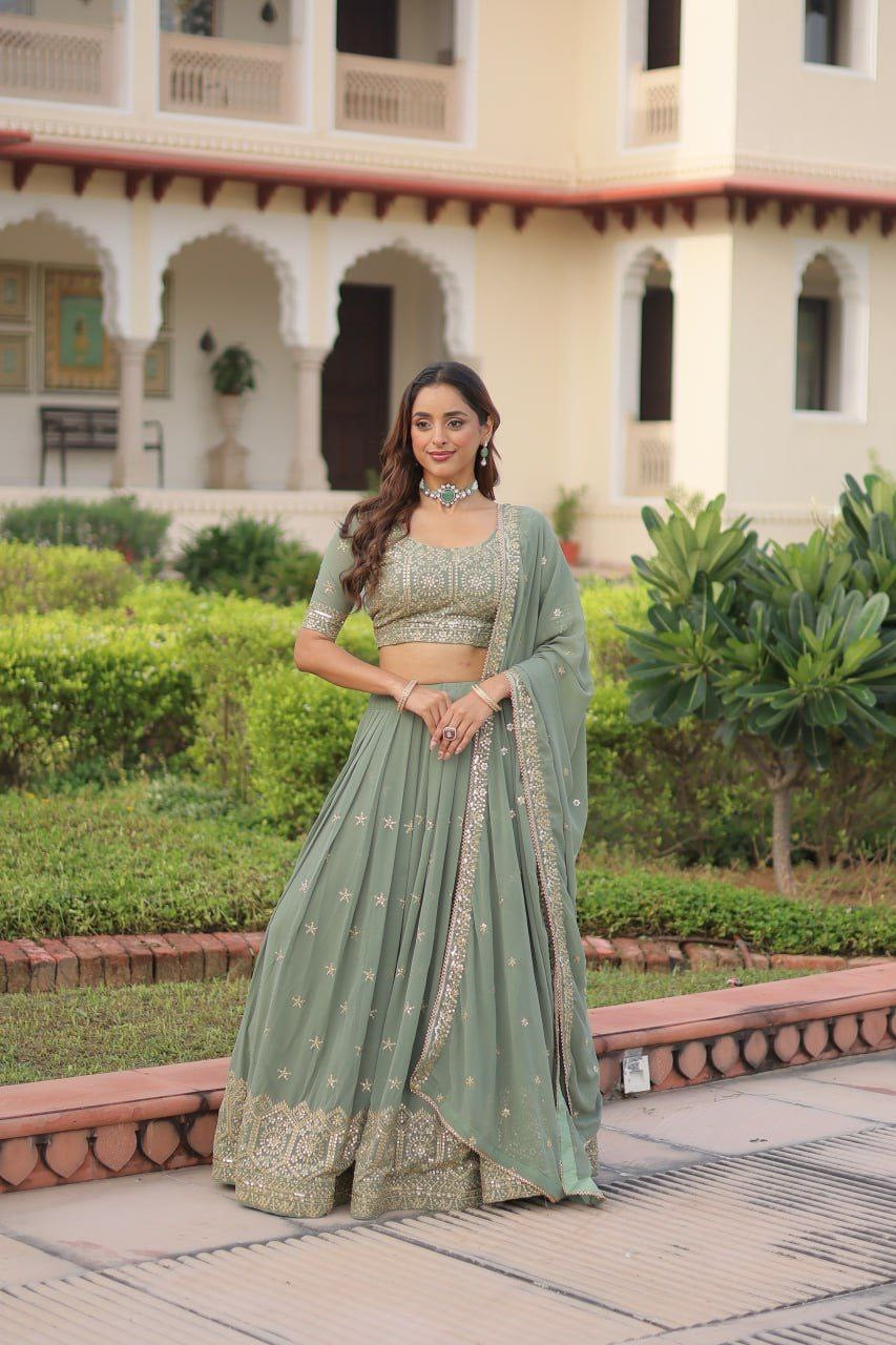 Lehenga collection "Paro" - Vert d’eau