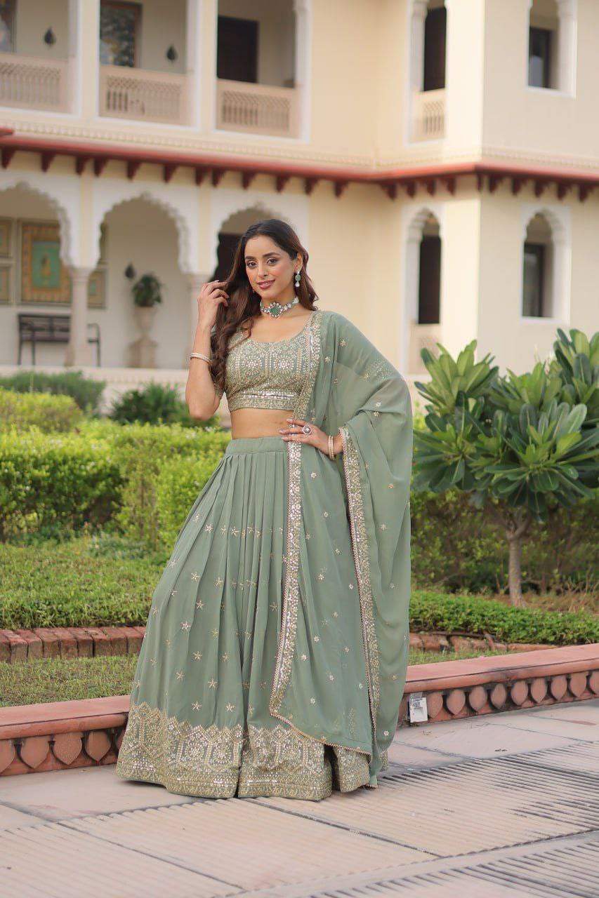 Lehenga collection "Paro" - Vert d’eau