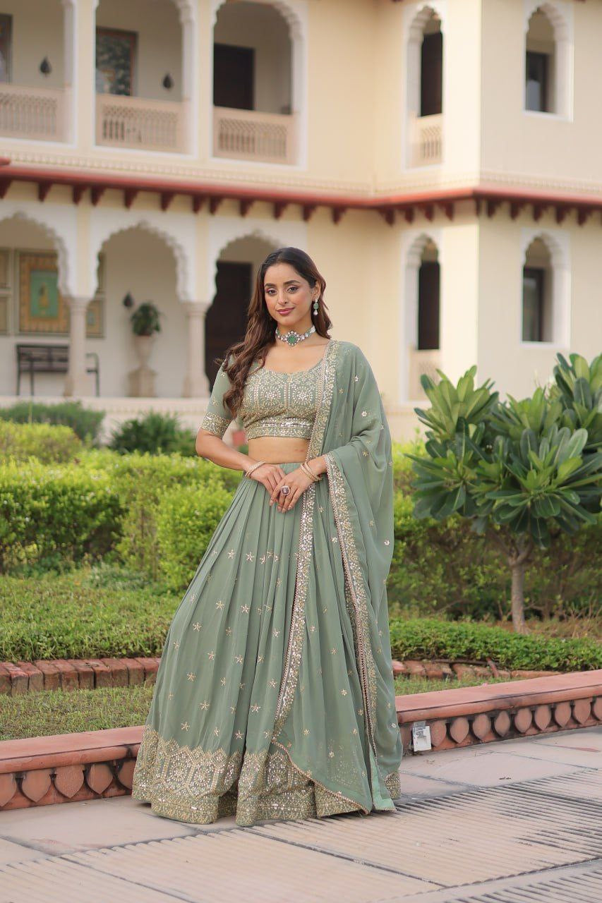 Lehenga collection "Paro" - Vert d’eau