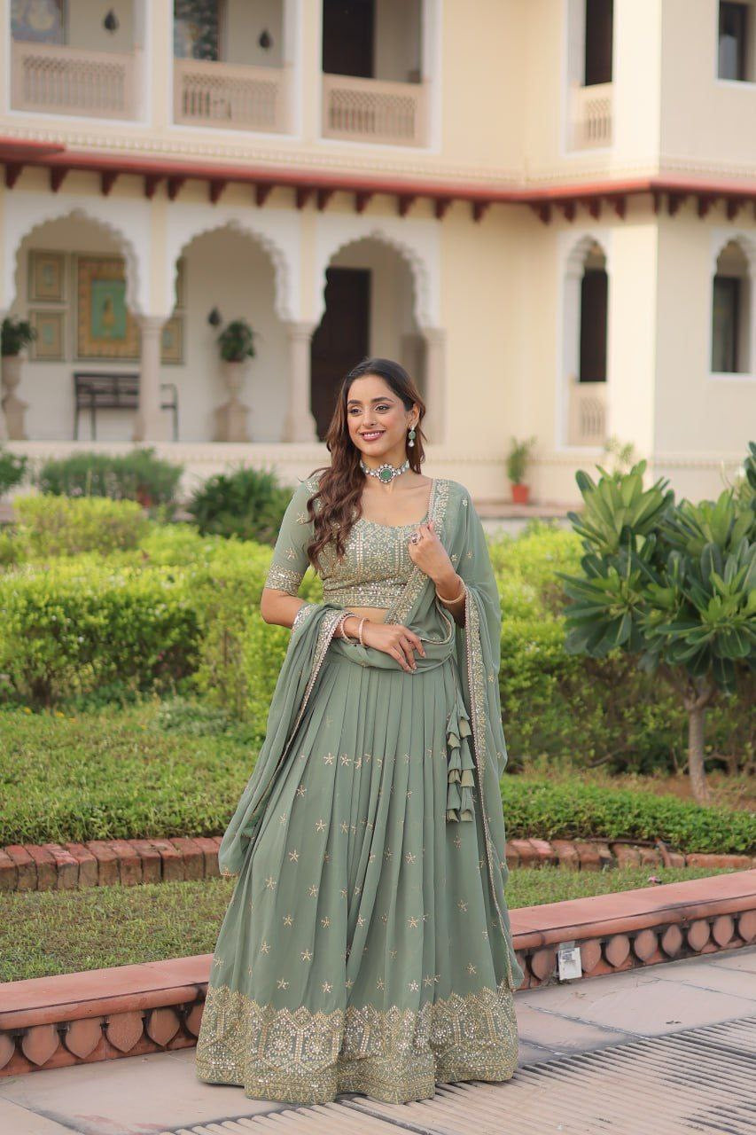 Lehenga collection "Paro" - Vert d’eau