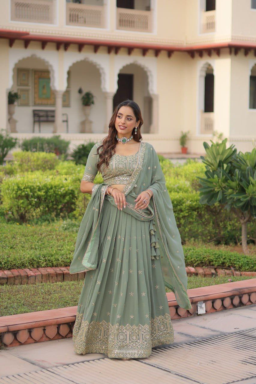Lehenga collection "Paro" - Vert d’eau