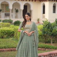 Lehenga collection "Paro" - Vert d’eau